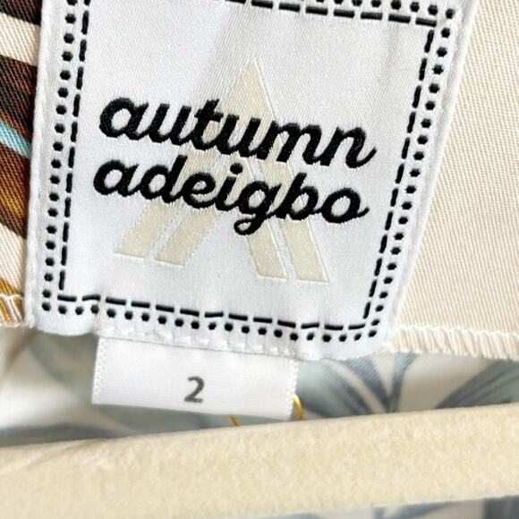 Autumn Adeigbo Catira Blouse 2 Blue NEW - Picture 4 of 6